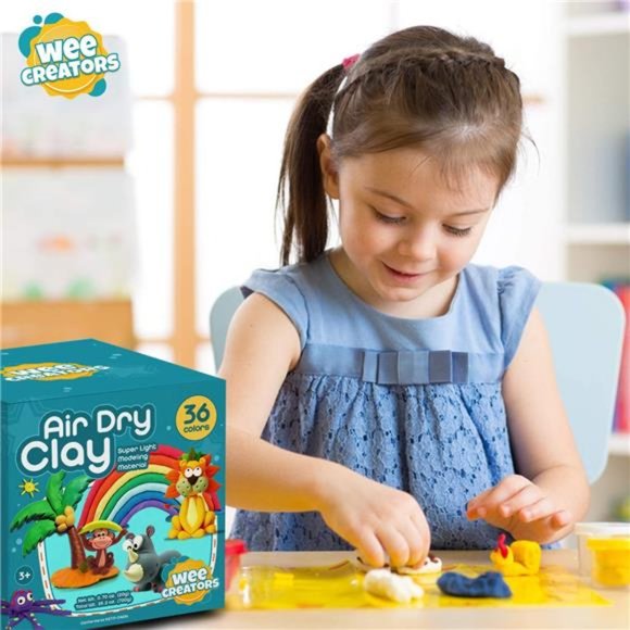 Air Dry Clay for Kids - 36 Colors Air Clay Kit w/ Activity Books & Accessories - Picture 6 of 7